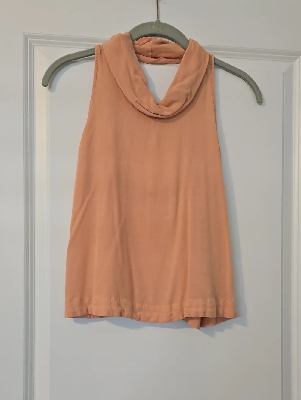 Free People Peach Cowl Neck Tank Size XS NWOT Super Cute!